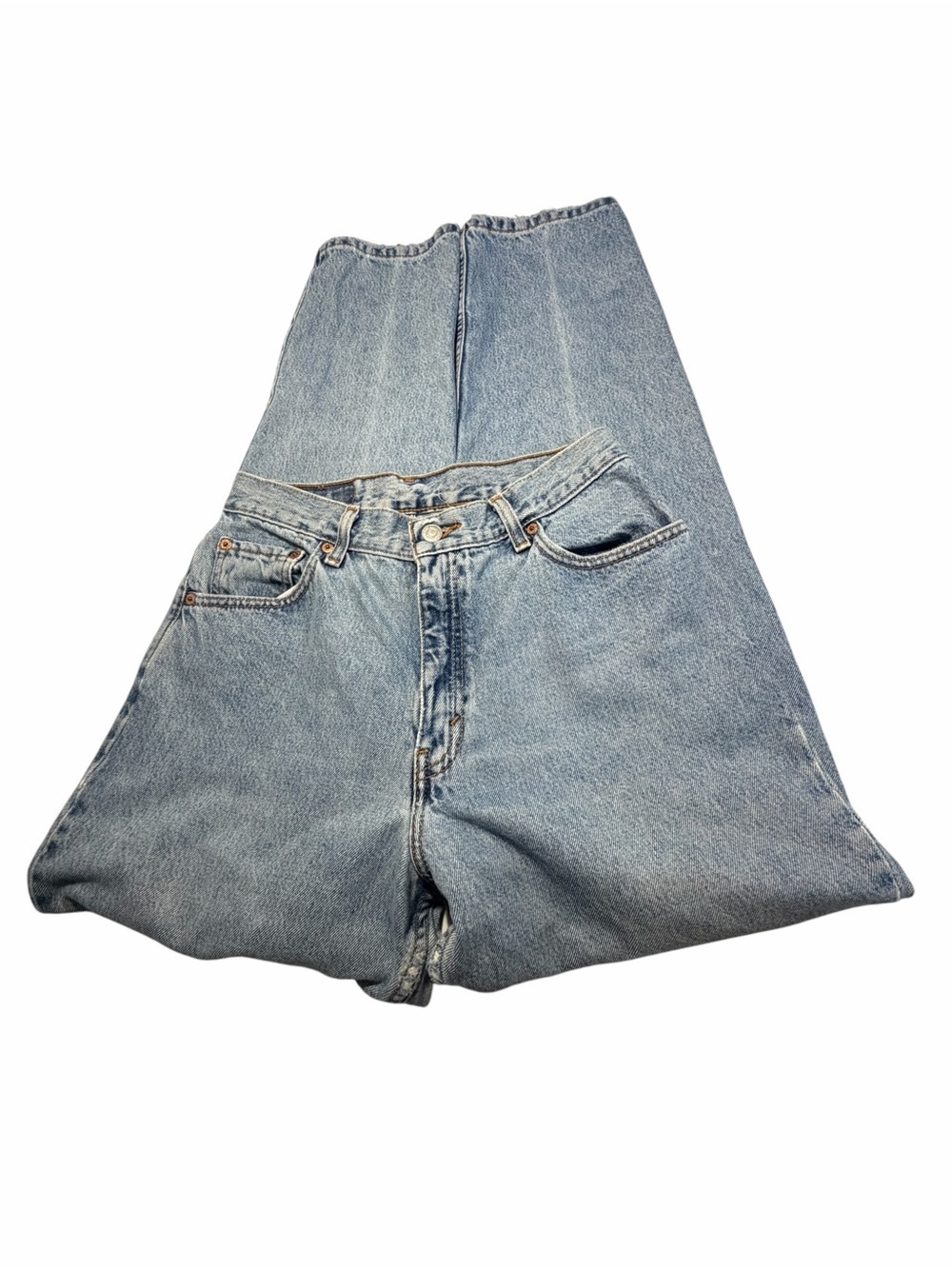 Levis 550 Relaxed Fit Tapered Leg Classic Light Wash Straight-Leg Jeans Sz 10M - Picture 5 of 10